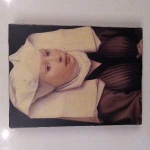 SISTER *Signed,  Atlantis Tile, like Sid Dickens. *Rare & Retired wall art nun